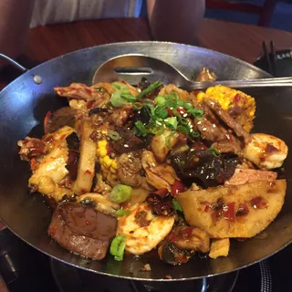 Combination Flaming Pot