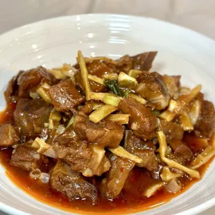 Young bamboo braised ribs. Photo by @martiwantsmore