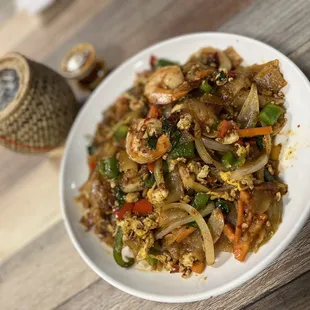 Pad sei: very flavorful and filling