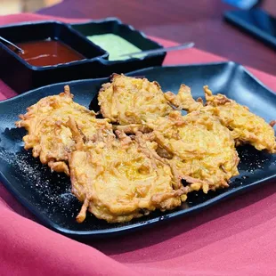 a plate of fried food