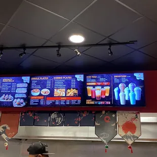 Menu items