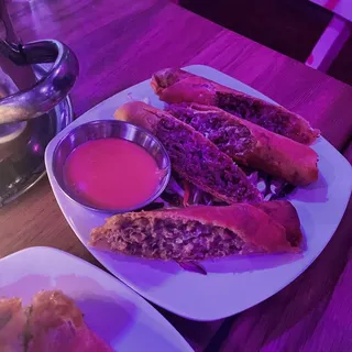 Chopped Cheese Spring Roll