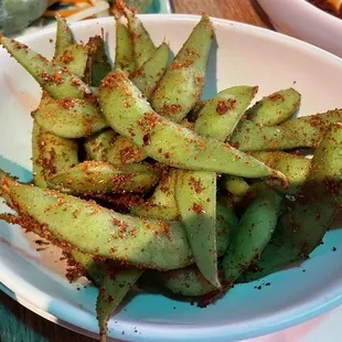 Szechuan edamame