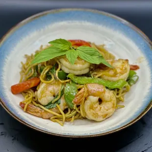 Pan fried Chowmein (Vegan option)