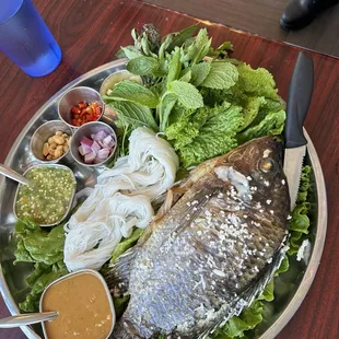 Steamed fish