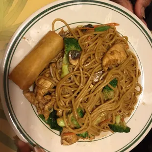 a person holding a plate of food