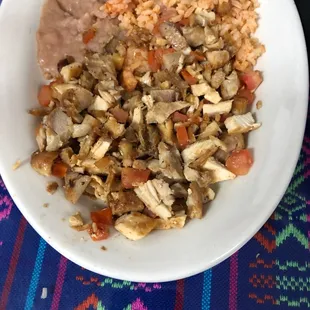 This is not a chicken fajitas! What the actual Fu**??!?!? Where are the veggies at??!