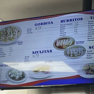 Their menu as of 05/06/24