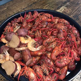 Crawfish and fixins