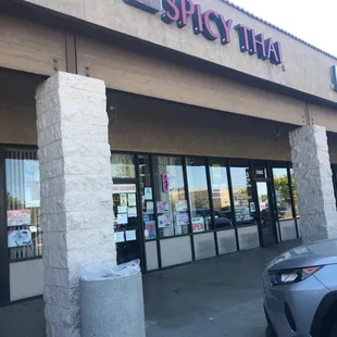 Out side of the best Thai food restaurant in the AV, no joke. Yes, I&apos;m the one that orders 100X spicy and they make it very spicy.