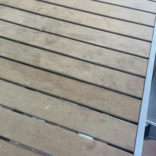 Dirty ass tables.. everything unsanitary and cared for but your dollar we give our time we never get back for