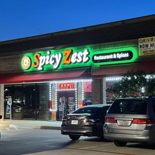 Exterior in the evening