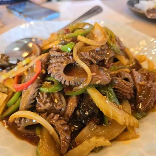 Stir fry pork kidney