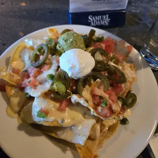 Chicken nachos were pretty good. The sauce was great! It could have had a little more chicken on it, but overall, they are GOOD!!!!!
