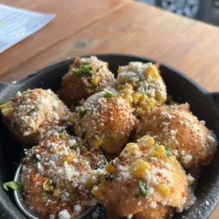 Elote fritters