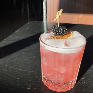 Blackberry Mezcal Sour
