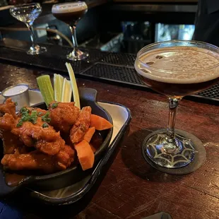 chicken wings and fried chicken, food