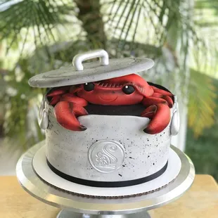 A delicious custom crab cake