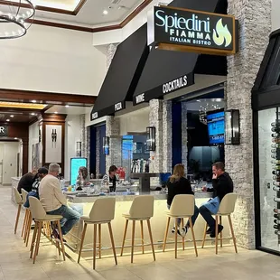 New bar in the hallway.