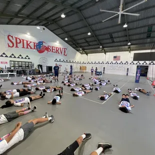 Hawaii junior volleyball warm ups