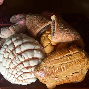 a variety of pastries