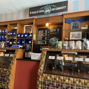 the counter area
