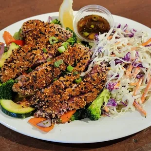 Sesame Crusted Ahi Plate