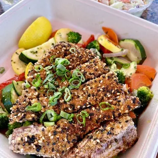 Sesame Crusted Ahi Bowl