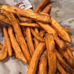 Sweet potatoes fries as side