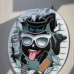 a cartoon character on a plate