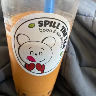 Thai Milk Boba Tea