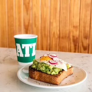 &quot;INHALABLE TOASTS&quot; AVOCADO + EGG TOAST AND COFFEE