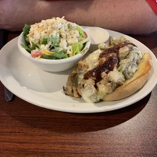 Homemade blue cheese dressing!