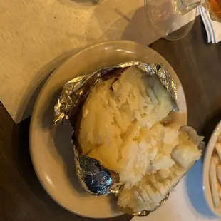 Baked potato - I had already messed with before the photo was taken
