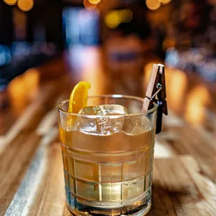 Mexican Old Fashioned featuring
Peloton de la muerte mezcal, agave nectar and chocolate bitters