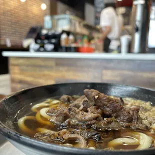 Beef Udon noodles
