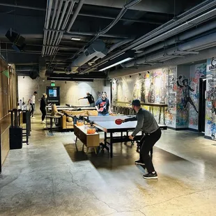 Main ping pong area