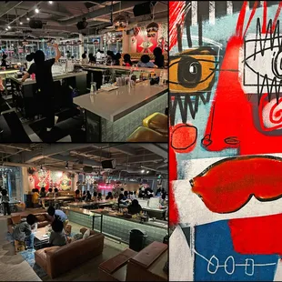 SPIN San Francisco, is wonderfully artistic and spacious. Cocktails and beer are also available.