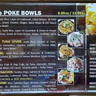 Menu as of June 20, 2021
