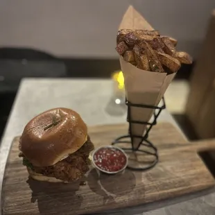 CHICKEN SANDWICH with FRIES