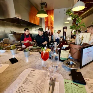 Bar seating: spritz