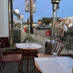 Outside seating