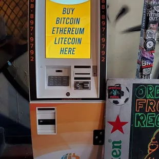 Buy bitcoin while you eat.