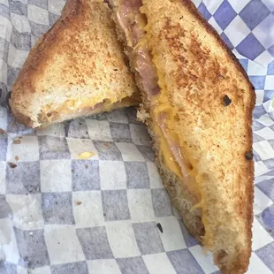 Grilled ham and cheese