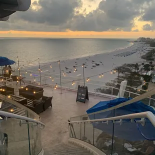 Stairs to outdoor floor