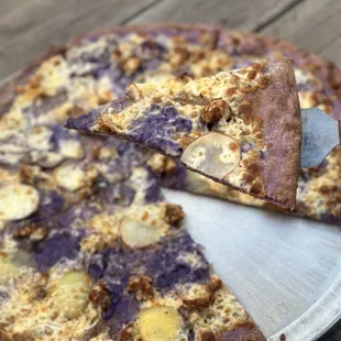 9.16.23 Ube potato ricotta sausage pizza..everything I love on a pizza!