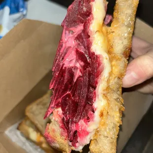 Beet Reuben on Sourdough