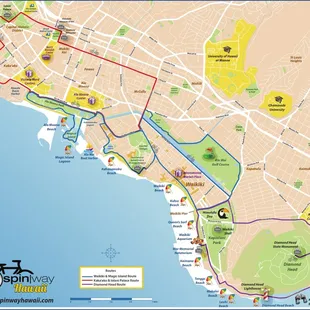 Waikiki Ride Map