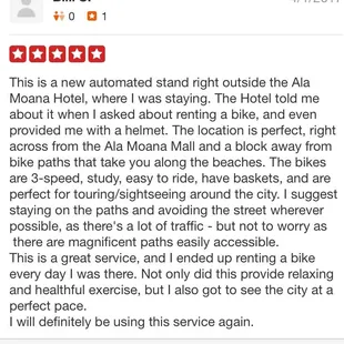 So glad we can provide this fun option for you!  Hope you enjoy more rides in the future.