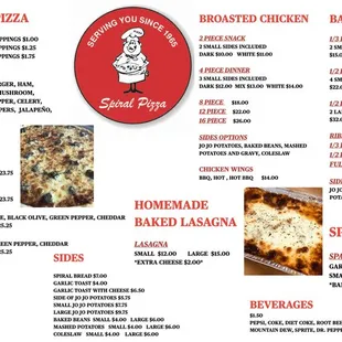 Our Menu
